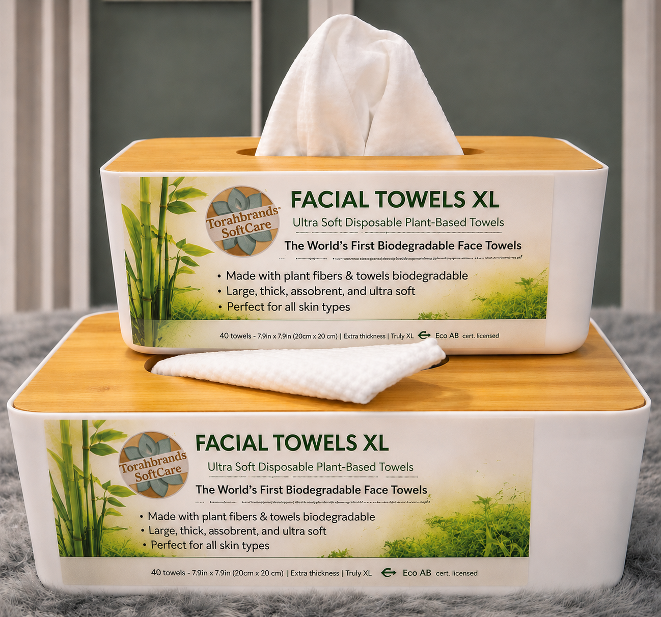 Clean Facial Cloths/Towels XL - 40 Count